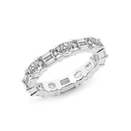 Platinum Mckenna Oval & Emerald Lab Diamond Eternity Ring (2 Ct. Tw.) right