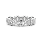 Platinum Mariah Oval & Round Lab Diamond Eternity Ring (6 Ct. Tw.) front image