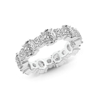 Platinum Mariah Oval & Round Lab Diamond Eternity Ring (6 Ct. Tw.) right