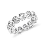 9ct White Gold Dream Round Bezel Lab Diamond Eternity Ring (1 Ct. Tw.) right