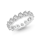 Platinum Danna Pear Lab Diamond Eternity Ring (2 Ct. Tw.) right