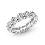 Platinum Kira Marquise Double Row Lab Diamond Eternity Ring (4 Ct. Tw.) right