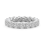 10kt White Gold Meadow Round Crisscross Lab Diamond Eternity Ring (7 Ct. Tw.) front image
