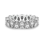 14kt White Gold Fable Pear Lab Diamond Eternity Ring (4 Ct. Tw.) front image