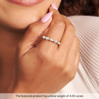 14kt White Gold Lily Pear Lab Diamond Eternity Ring (2 Ct. Tw.) model