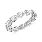 14kt White Gold Lily Pear Lab Diamond Eternity Ring (2 Ct. Tw.) right