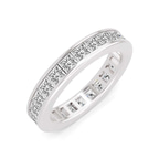 Platinum Channel Set Princess Lab Diamond Eternity Ring (2 Ct. Tw.) right