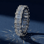 14kt White Gold Riley Emerald Lab Diamond Eternity Ring (7 Ct. Tw.) color product image one