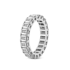 14kt White Gold Riley Emerald Lab Diamond Eternity Ring (7 Ct. Tw.) standing product image one