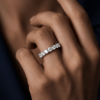 Platinum Reona Round Lab Diamond Eternity Ring (7 Ct. Tw.) model