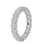 Platinum Reona Round Lab Diamond Eternity Ring (7 Ct. Tw.) standing product image one