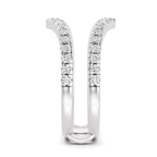 Platinum Mirea Guard Ring (5/8 Ct. Tw.) left