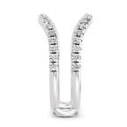 Platinum Enlace Guard Ring (5/8 Ct. Tw.) left