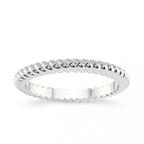 10kt White Gold Lupe Twist Wedding Band front image