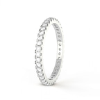 Platinum Maya Wedding Band (1/2 Ct. Tw.) left