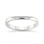 Platinum Cari Wedding Band front image