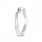 9ct White Gold Ida Twisted Wedding Band left