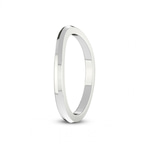 10kt White Gold Ivy Dainty Wedding Band left