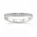 Platinum Jade Wedding Band (1/4 Ct. Tw.) front image