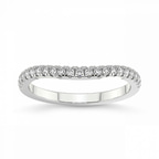 14kt White Gold Sora Wedding Band (1/4 Ct. Tw.) front image