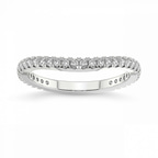 9ct White Gold Ziv Wedding Band (3/8 Ct. Tw.) front image