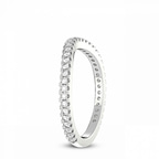 9ct White Gold Ziv Wedding Band (3/8 Ct. Tw.) left