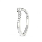 18kt White Gold Tye Wedding Band (1/4 Ct. Tw.) left