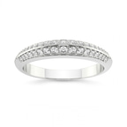 18kt White Gold Vera Wedding Band (1/3 Ct. Tw.) front image