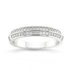 10kt White Gold Lane Wedding Band (1/5 Ct. Tw.) front image