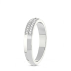 10kt White Gold Lane Wedding Band (1/5 Ct. Tw.) left