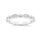 18kt White Gold Rosa Wedding Band (1/6 Ct. Tw.) front image