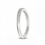 Platinum Lea Wedding Band (1/5 Ct. Tw.) left