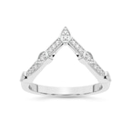 Platinum Paxe Wedding Band (1/8 Ct. Tw.) front image