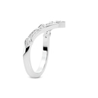 Platinum Paxe Wedding Band (1/8 Ct. Tw.) left