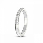 9ct White Gold Dove Wedding Band (1/4 Ct. Tw.) left
