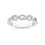 9ct White Gold Amlie Wedding Band (1/4 Ct. Tw.) front image