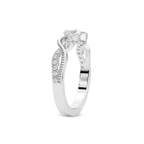 9ct White Gold Amlie Wedding Band (1/4 Ct. Tw.) left