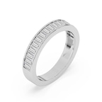 10kt White Gold Opaline Wedding Band (2 Ct. Tw.) left