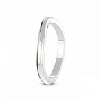 9ct White Gold Hope Wedding Band left