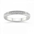 9ct White Gold Nell Wedding Band (1/10 Ct. Tw.) front image