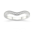 Platinum Oona Wedding Band (1/6 Ct. Tw.) front image