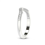 Platinum Oona Wedding Band (1/6 Ct. Tw.) left
