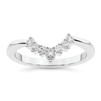 9ct White Gold Maris Wedding Band (1/4 Ct. Tw.) front image