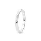 9ct White Gold Lyra Wedding Band left