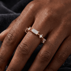9ct White Gold Starlight Stackable Ring (1 3/4 Ct. Tw.) model image two