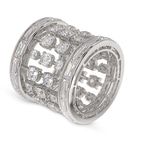9ct White Gold The Barrel Cocktail Ring (9 Ct. Tw.) front image