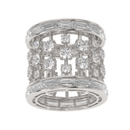 9ct White Gold The Barrel Cocktail Ring (9 Ct. Tw.) right