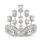 18kt White Gold Wear Your Crown Cocktail Ring (1 3/4 Ct. Tw.) side right image one