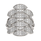 14kt White Gold Intertwined Cocktail Ring (3/4 Ct. Tw.) right