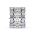 9ct White Gold The Eclipse Cocktail Ring (6 Ct. Tw.) left